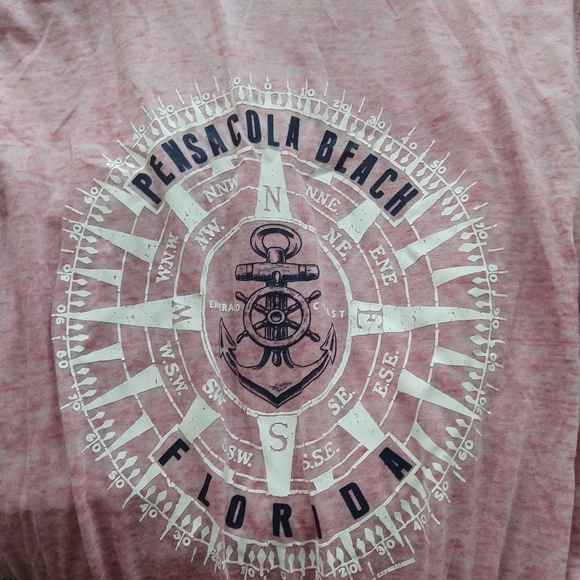 U.S. VINTAGE Pink Burnout Pensacola Graphic Tee - Picture 9 of 10